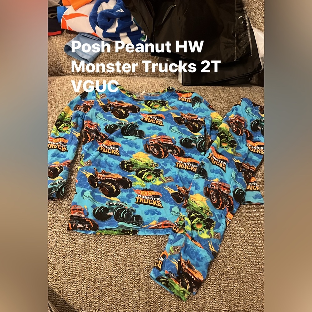 Posh Peanut Hot Wheels Monster Trucks PJS